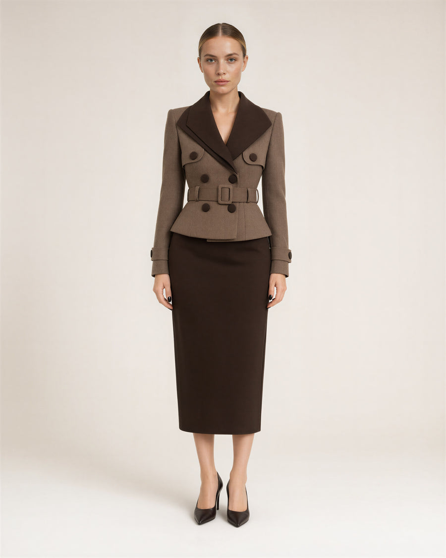 Teresa Peplum Blazer Elbise