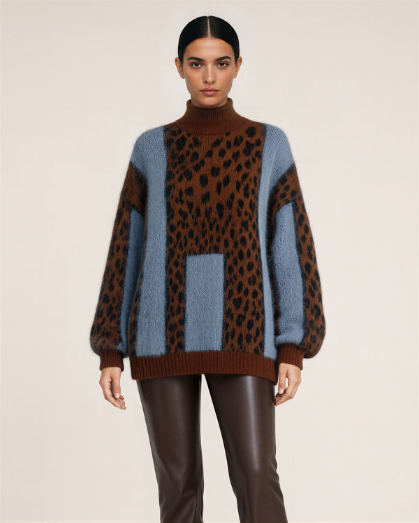 Zelinda Leopar Desenli Kazak